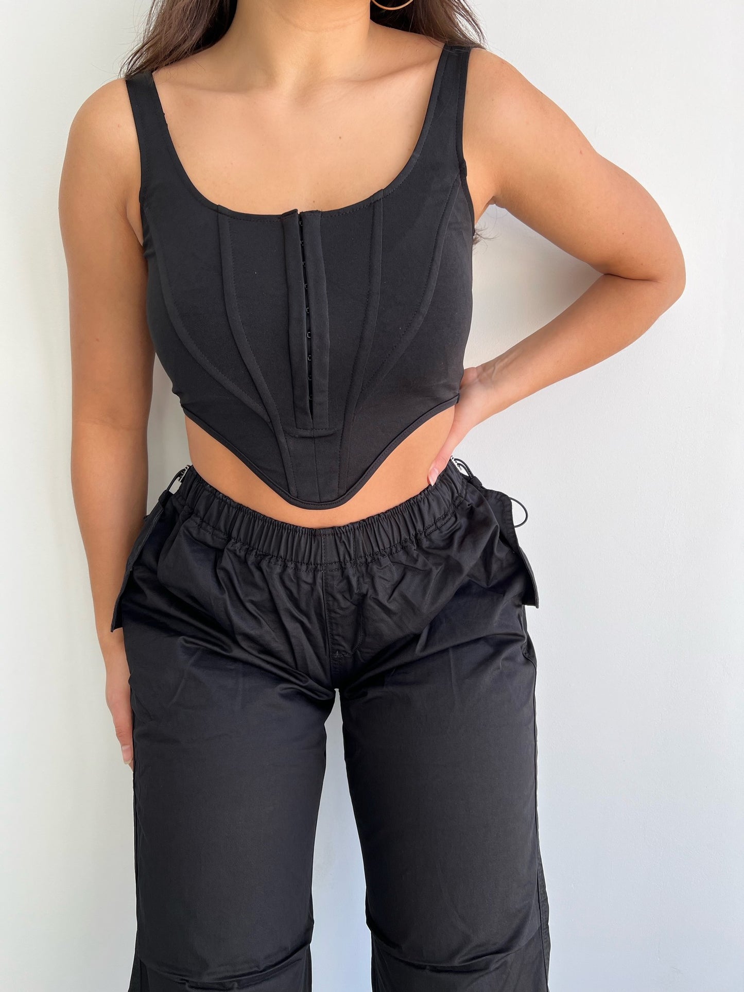 CORSET TOP BLACK