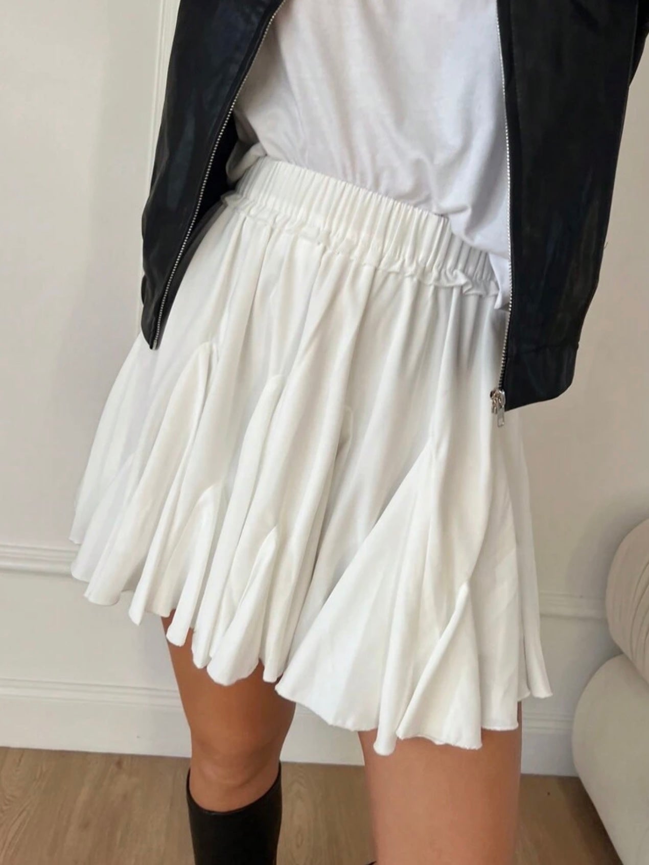 SKATER SKIRT WHITE