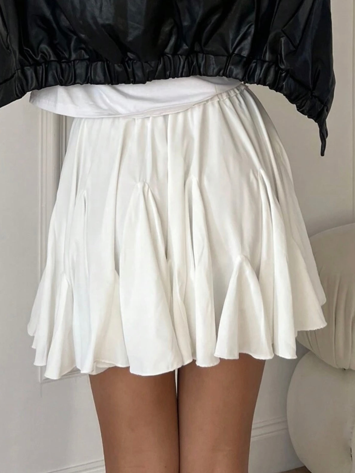 SKATER SKIRT WHITE