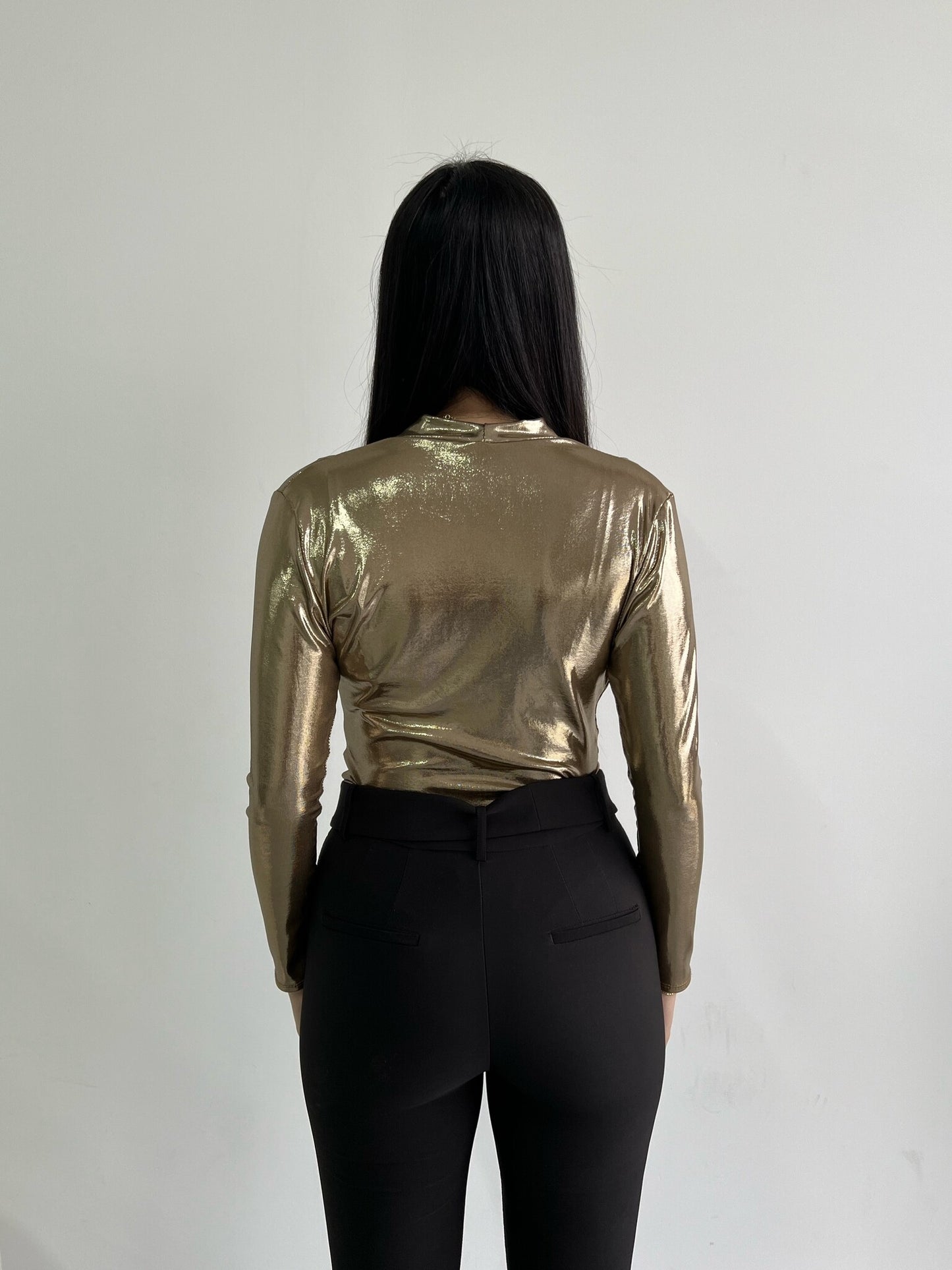 METALLIC WRAP BODY GOLD