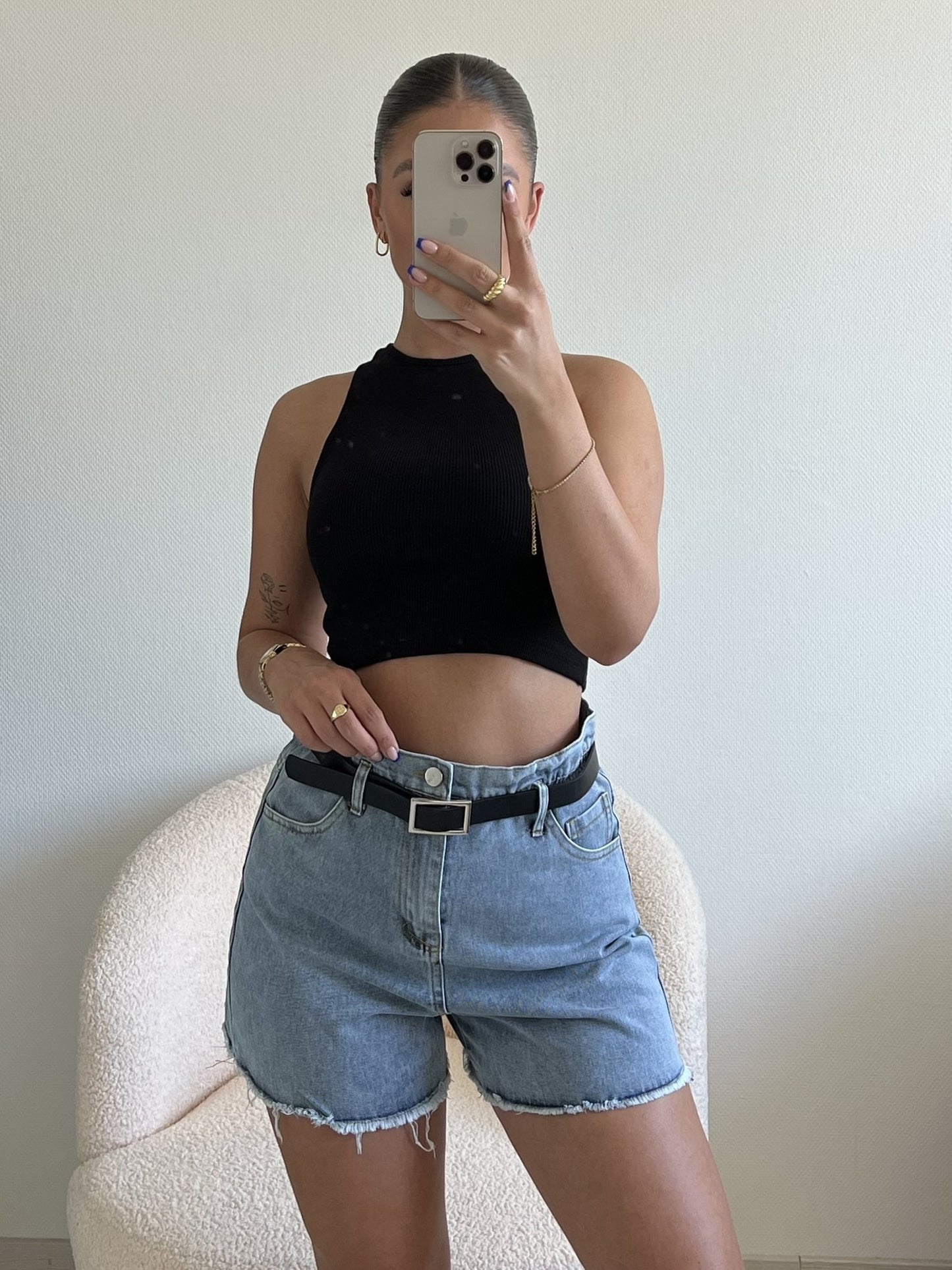DENIM SHORTS BLUE