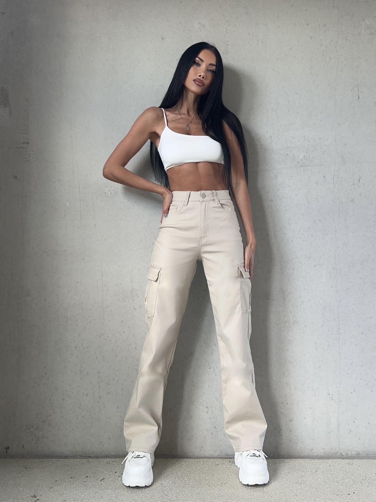 COATED CARGO BEIGE