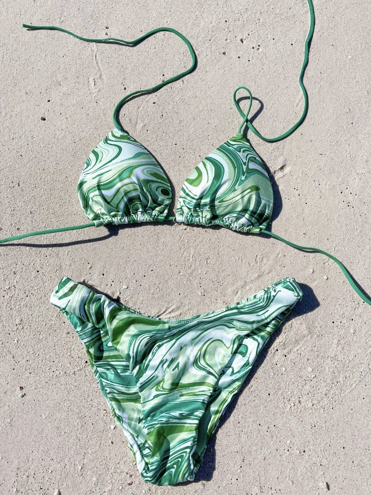 MARBLE BIKINI GREEN