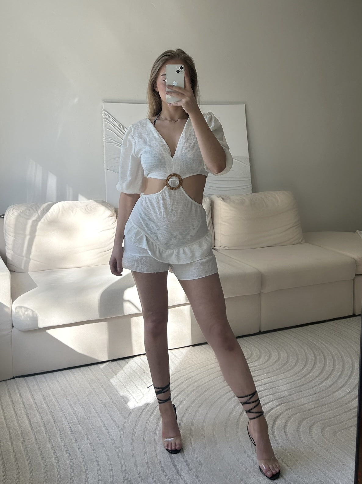 PLAYSUIT WHITE