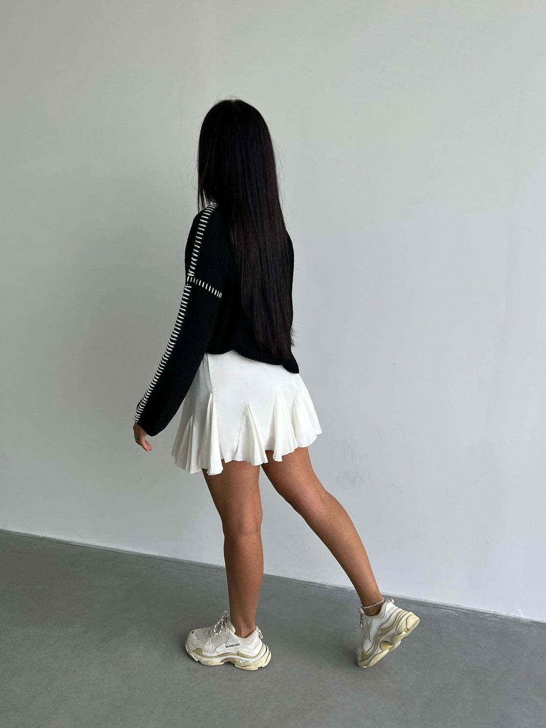 SKATER SKIRT WHITE