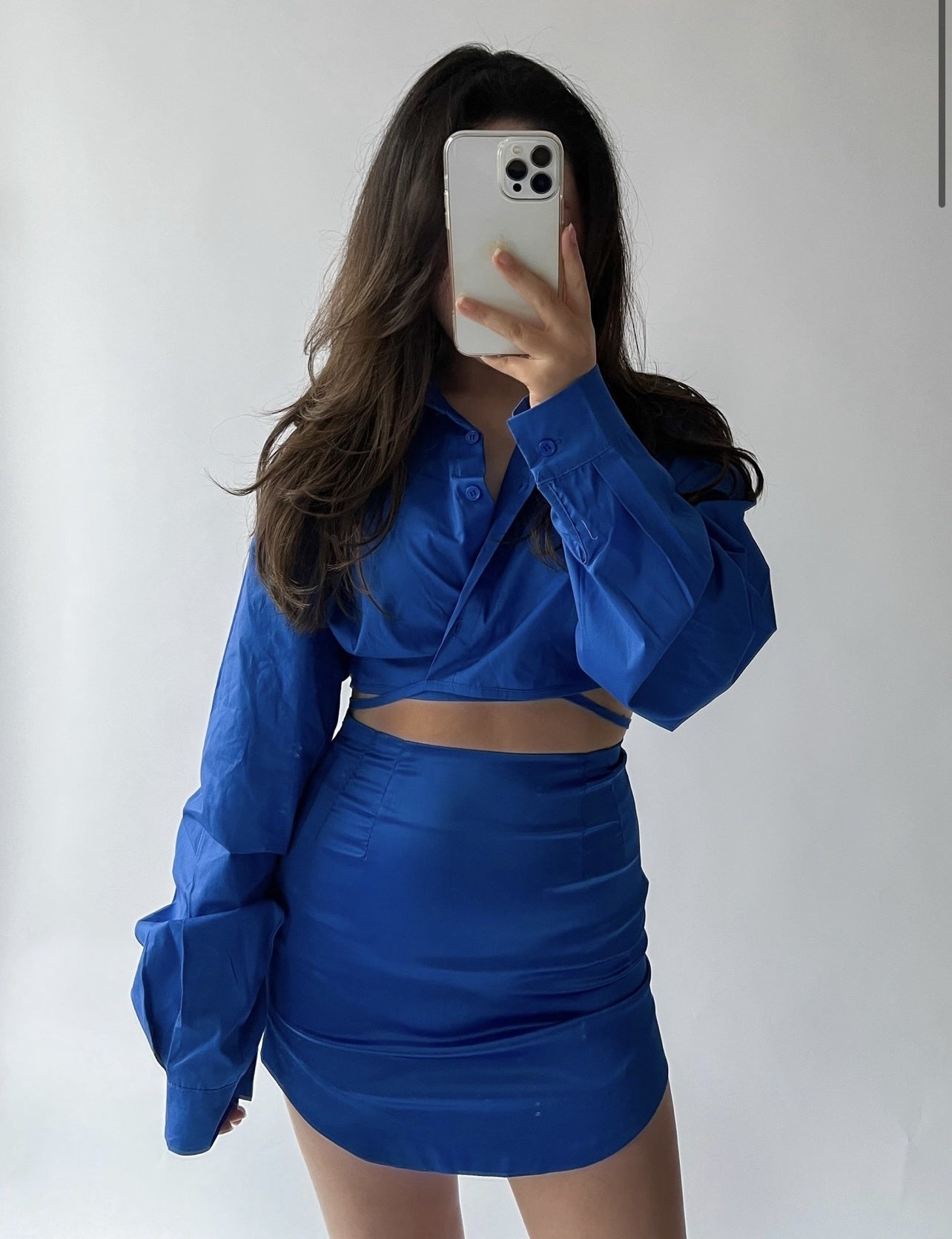 MINI SKIRT COBALT