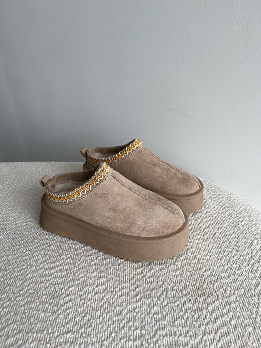 ZIGZAG PANTOFFELS BEIGE