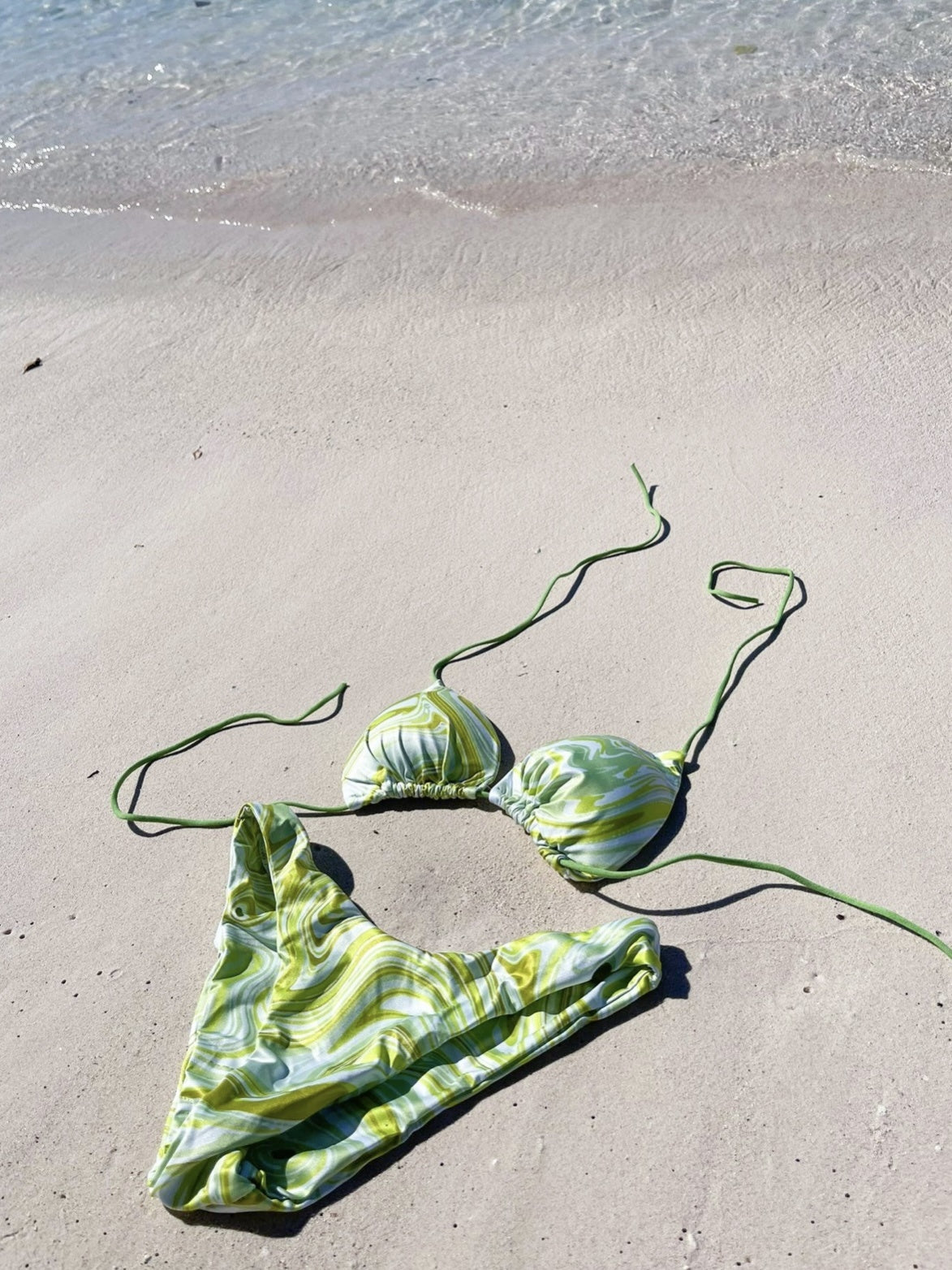 MARBLE BIKINI LIME